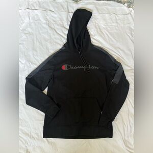 Champion Black and Gray Size Medium Athletic Hoodie